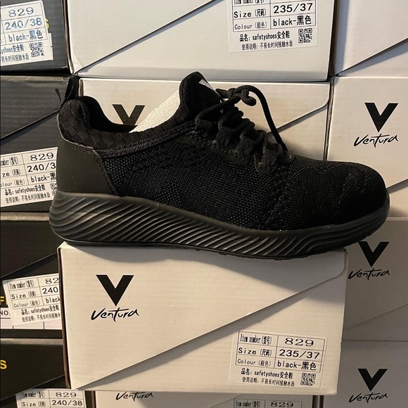 women's work shoes with steel toe anti-slip comfortable lightweight - Picture 7 of 7